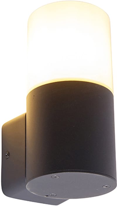 QAZQA odense - Moderne Wandlamp voor buiten - 1 lichts - D 11.8 cm - Zwart - Buitenverlichting