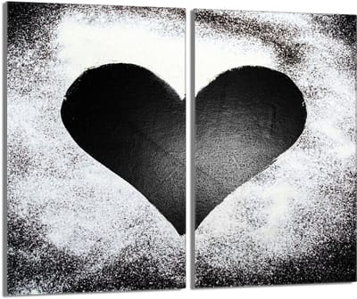 TMK ArtDeko - Snijplank - 30x52 cm - Hart - Glas