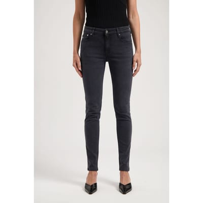 Mud Jeans Skinny Skyler - Authentic Black Authentic Black Maat: W27L32 | Skinny Jeans Outlet | Dames | Zwart