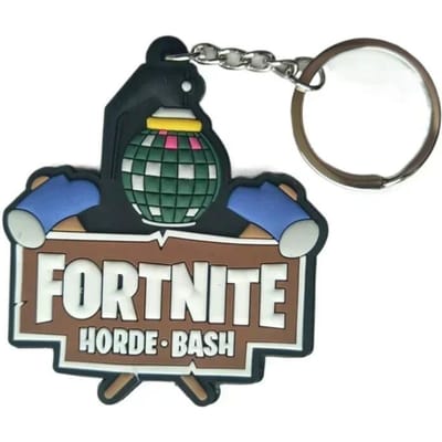Fortnite PVC Sleutelhanger Schattig Koppel Tas Auto Sleutelhanger Hanger Accessoires Kinder Speelgoed Verjaardag Mooi Cadeau Duurzaam black