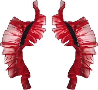 Halloween Cape Sjaal Kostuum Accessoire met Rimpel Kraag voor Feest en Carnaval, Perfect voor Halloween en Themafeestjes