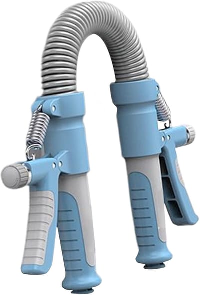 Arm Trainer - Kracht Trainer - Spieropbouw - Verstelbare Weerstand - 52 cm - Blauw