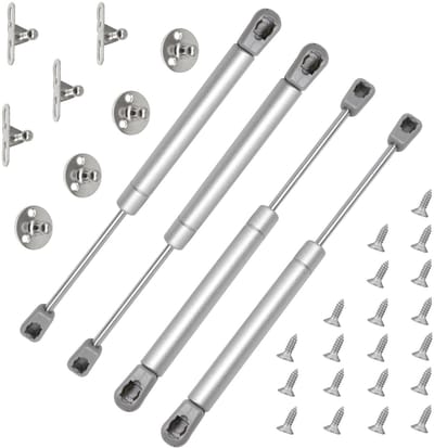 Dailygoods- Gasveer 50N - Gasveren - Gasdrukdemper - Softclose Hinge - Keukenkast - 4 stuks - Stalen constructie - Gasdrukveer