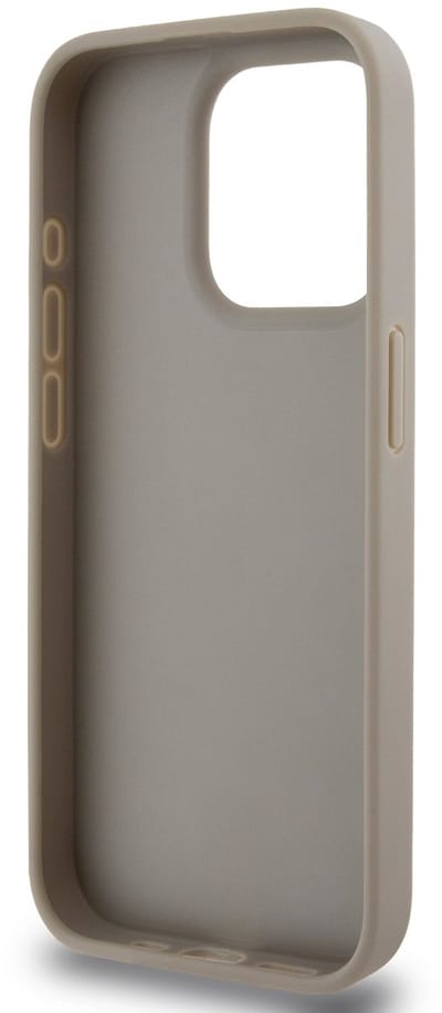 DKNY Checkered Printed Stripe Back Case - Geschikt voor Apple iPhone 15 Pro Max (6.7") - Beige