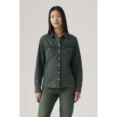 Levi's Essential Western Shirt Blue Taglia: S | Maglie a manica lunga Outlet | Donna | Blu