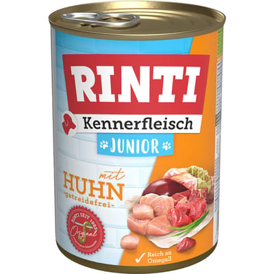 Voordeelverpakking RINTI Kennerfleisch 24 x 400 g - Junior: Kip