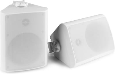Speakerset voor binnen en buiten - Power Dynamics BGO50 witte 5.25 inch speakerset voor tuin, terras, etc. - 120W
