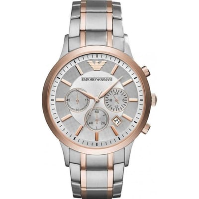 Emporio Armani AR11077 Herenhorloge Renato Rose Goud