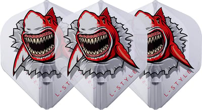 L-Style Champagne Flight EZ L1 Standard Florian Hempel V1 White - Dart Flights