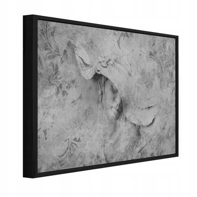 WALLARENA - Schilderij op Canvas 100x70 cm + Schilderijlijst - Canvas schilderij - Vrouw motif - Naar de slaapkamer, woonkamer - Op het doek