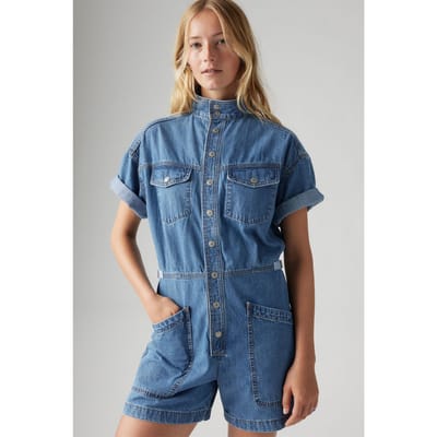 Levi's Ss Surplus Romper Blue Joke Taglia: M | Tute corte Outlet | Donna | Blu