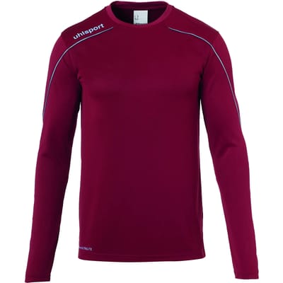 Uhlsport Stream 22 Voetbalshirt Lange Mouw Kinderen - Bordeaux / Hemelsblauw | Maat: 140