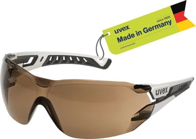 Veiligheidsbril met Anti-Fog en Krasbestendige Lenses - Unisex, One Size, Wit/Zwart