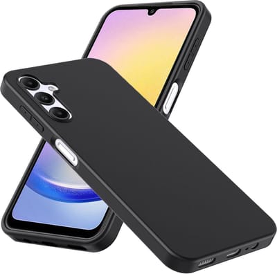 Soft Backcover Hoesje Geschikt voor: Samsung Galaxy A24 Silicone Zwart - ZT Accessoires