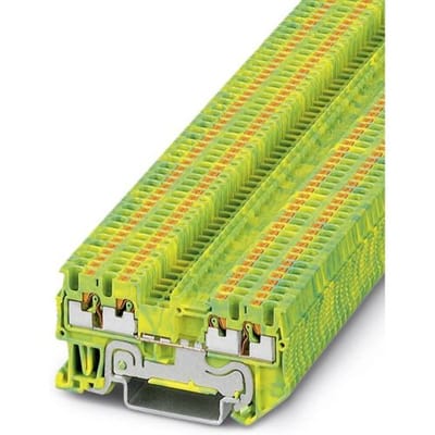 Phoenix Contact 3208333 Aardklem 3-etages 3.5 mm Snelaansluiting Groen, Geel 50 stuk(s)