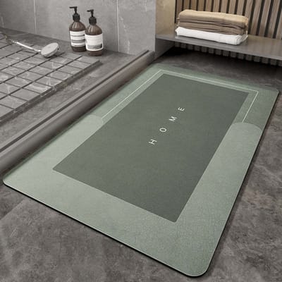 Eenvoudige Vloermat in Diatomeeënaarde Stijl voor Huis Badkamervloermat voor Entree Entree Deurmat voor Toiletdeur Voetmat 50 * 80Cm