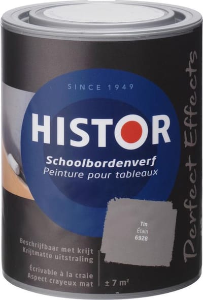 Histor Perfect Effects Schoolbordenverf 1 liter - Tin