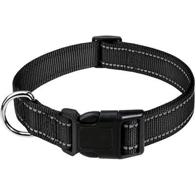 Reflecterende Hondenhalsbandband Met Verstelbare Veiligheids Nylon Huisdierenhalsband Huisdier Trektouw Geschikt Voor Kleine En Middelgrote Huisdieren (as the picture,XL(2.5CM)(45-70CM))
