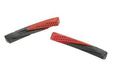 XLC BS-X02 Remrubber - V Brake - 72mm - Set a 4 Stuks - Zwart/Rood
