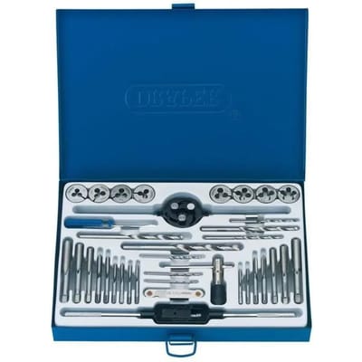 Outillage moto set met tapen en matrices Draper