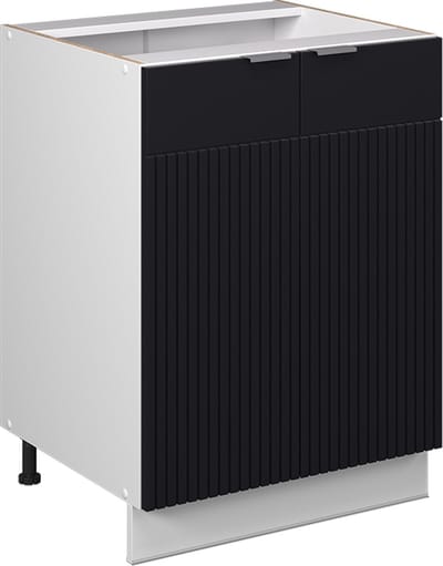 Vicco Fame-Line Keukenonderkast – 60 cm zonder werkblad Zwart gestreept