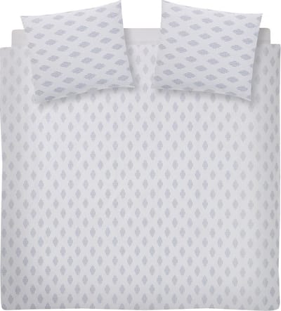 Damai Taki Dekbedovertrek - Katoen - Tweepersoons - 200x200/220 cm - White
