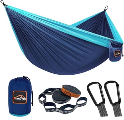Superlichte draagbare parachute hangmat met boomriemen - Perfect voor kampeerders