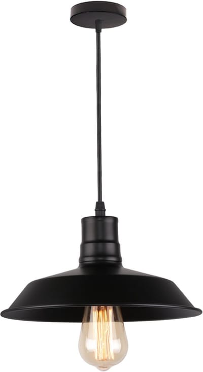 Hanglamp Woonkamer Industrieel Binnenkroonluchter Kroonluchter Plafondlamp Slaapkamer Zwart