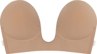 Plak bh - Plak bh Push up - Zelfklevende bh - plak bh cup A - Lichtbruin - MAGIC Bodyfashion LUve Bra - Strapless bh - bh accessoires - BH voor open rug - BH zonder achterkant