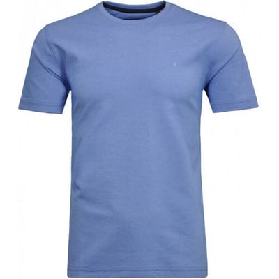Ragman T-Shirt Softknit Round Neck Blauw / male