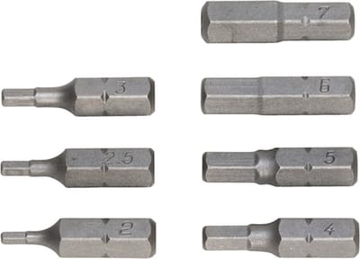 Wurth - Assortiment inbusbits, boring, 7-delig - Assortiment inbusbits, boring, 7-delig x 1 st -