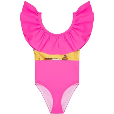 1-delig meisjes zwempak Raspberry Republic UV50+