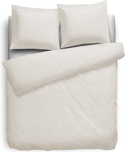 Eleganzzz Dekbedovertrek 180gr/m2 Hoogwaardig Flanel Uni - Ivoor - Dekbedovertrek 140x200/220cm - Flanellen Dekbedovertrekken - Effen Dekbedovertrek - Eenpersoons