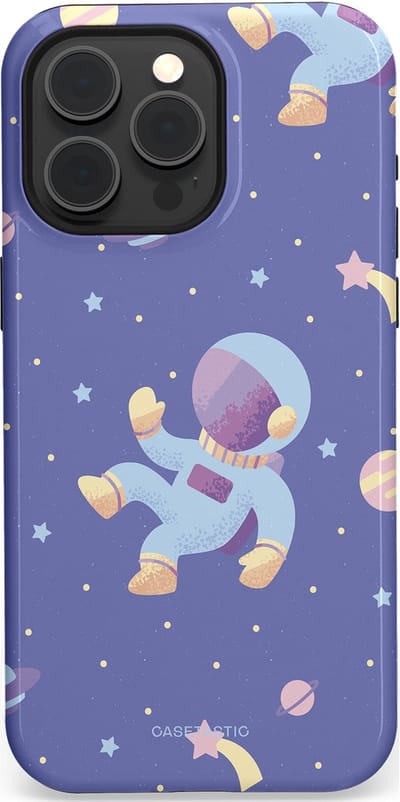 Casetastic Hoesje Geschikt voor Apple iPhone 15 Pro Max Magsafe - Stijlvolle Beschermende Duo-layer Case - Vliegen in de ruimte