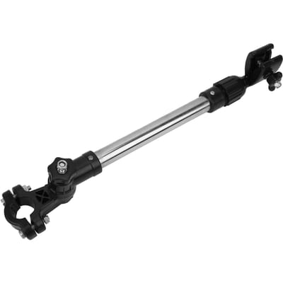 Bicycle Umbrella Bracket Support Mount Adjustable Sunshade Stainless Steel for Wheelchair Stroller gray