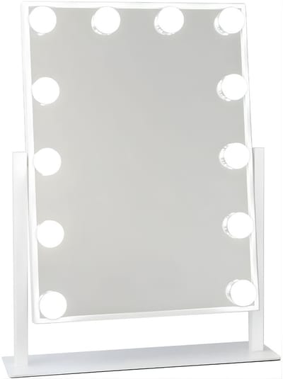KAD® Vanity Spiegel - Hollywood Spiegel - Vanity - Wit - 48cm x 36cm x 1cm