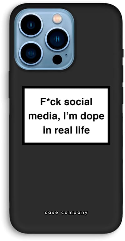Case Company® - Hoesje geschikt voor iPhone 13 Pro hoesje - I'm dope - Biologisch Afbreekbaar Telefoonhoesje - Bescherming alle Kanten en Schermrand