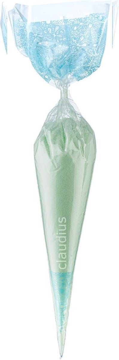 Scrubzout Eucalyptus - 300 gram in puntzak blauw - set van 6 stuks - Hydraterende Lichaamsscrub