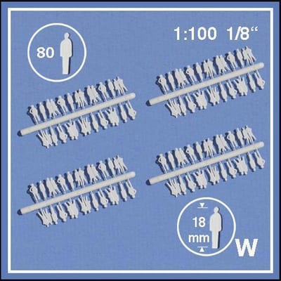 Schulcz Silhouet figuur 1:100 80stuks
