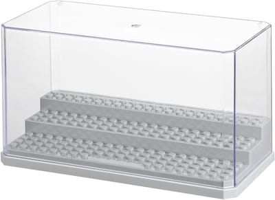 Acryl Displaykast met 3 Planken, Stofdichte Vitrine voor Bouwblokken, Poppen en Figuren, Klaar voor Gebruik