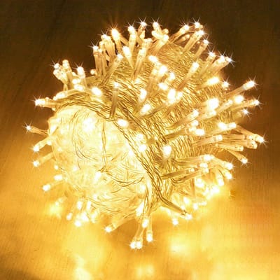 Rosnek 20M 200LED Warm Wit LED Lichtsnoer - Kerstverlichting met Timer & Geheugenfunctie - 8 Verlichtingsmodi, IP44 - Voor Tuin, Feesten en Buiten