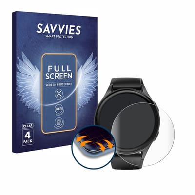 Savvies - Screenprotector voor Hama 8900 (45 mm) - Folie Beschermfolie transparant volledig dekking 4 Stuks