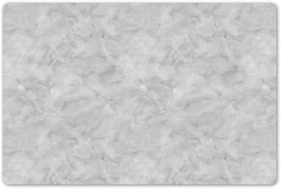 Placemats 45x30 cm - Placemat kunststof - 1 stuk - Grijs - Marmer - Mat - Borden onderleggers - Decoratie voor op tafel - Keuken tafeldecoratie accessoires - Vinyl onderlegger - Tafelversiering