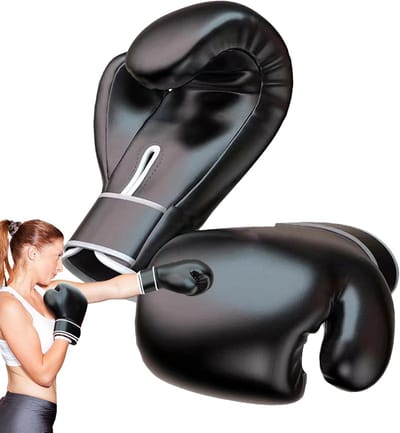 Trainingshandschoenen Boksen - Bokshandschoenen Vechtsport - Sport Training - Flexibel Ontwerp - 300 ml - Zwart
