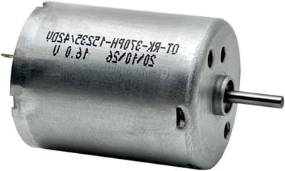 Mini Motor - DC Motor - Hobby Modelbouw - Variabele Spanning - 24mm Diameter - Zilverkleurig