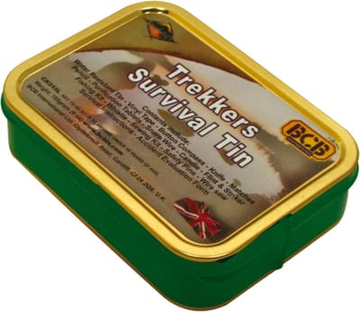 Bushcraft survival kit Trekkers - 17-delig - waterdicht blikje