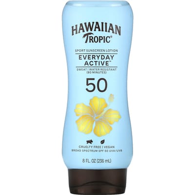 Dagelijks Actief, Sport Zonnebrandcrème, Spf 50, Lichte Tropische Geur, 236Ml(8 fl oz)