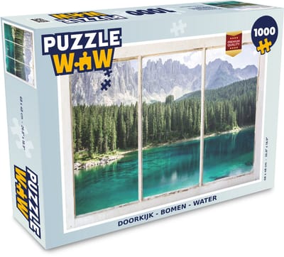Puzzel Doorkijk - Boom - Water - Legpuzzel - Puzzel 1000 stukjes volwassenen
