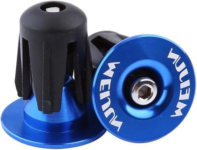 Kleurige Aluminium Fietshandvat Eindkappen - 2 Stuks, Geschikt voor Fietshandvatten, Handvatbescherming en Fietsaccessoires