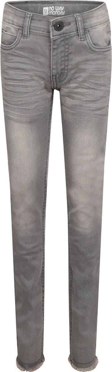 No Way Monday meisjes spijkerbroek Grey jeans - Maat 122